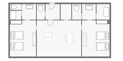 間取り図｜メルキュール富山砺波リゾート＆スパ