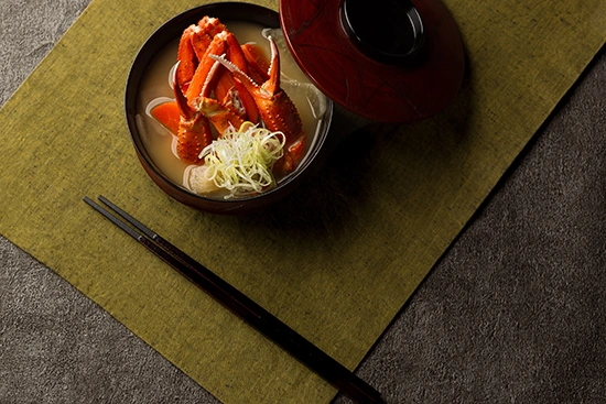 紅ズワイ蟹の味噌汁